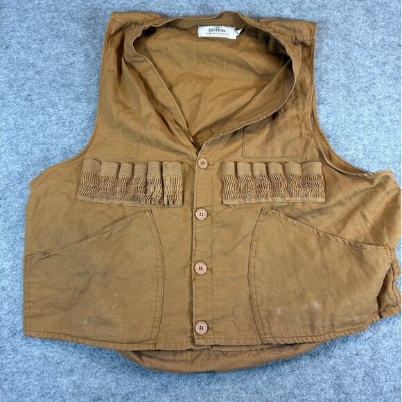 Vintage 90s Red Head Vest Womens XL Brown Upland Game Hunting Shooting Pockets - Picture 1 of 7